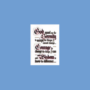 3730 serenity prayer table card
