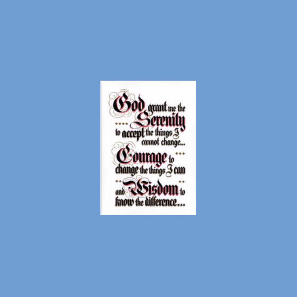 3730 serenity prayer table card