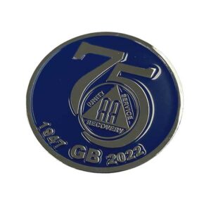AA 75th Fridge Magnet