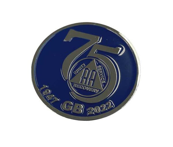 AA 75th Anniversary Enamel Silver Coin