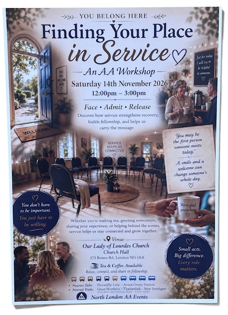 Finding your place event poster